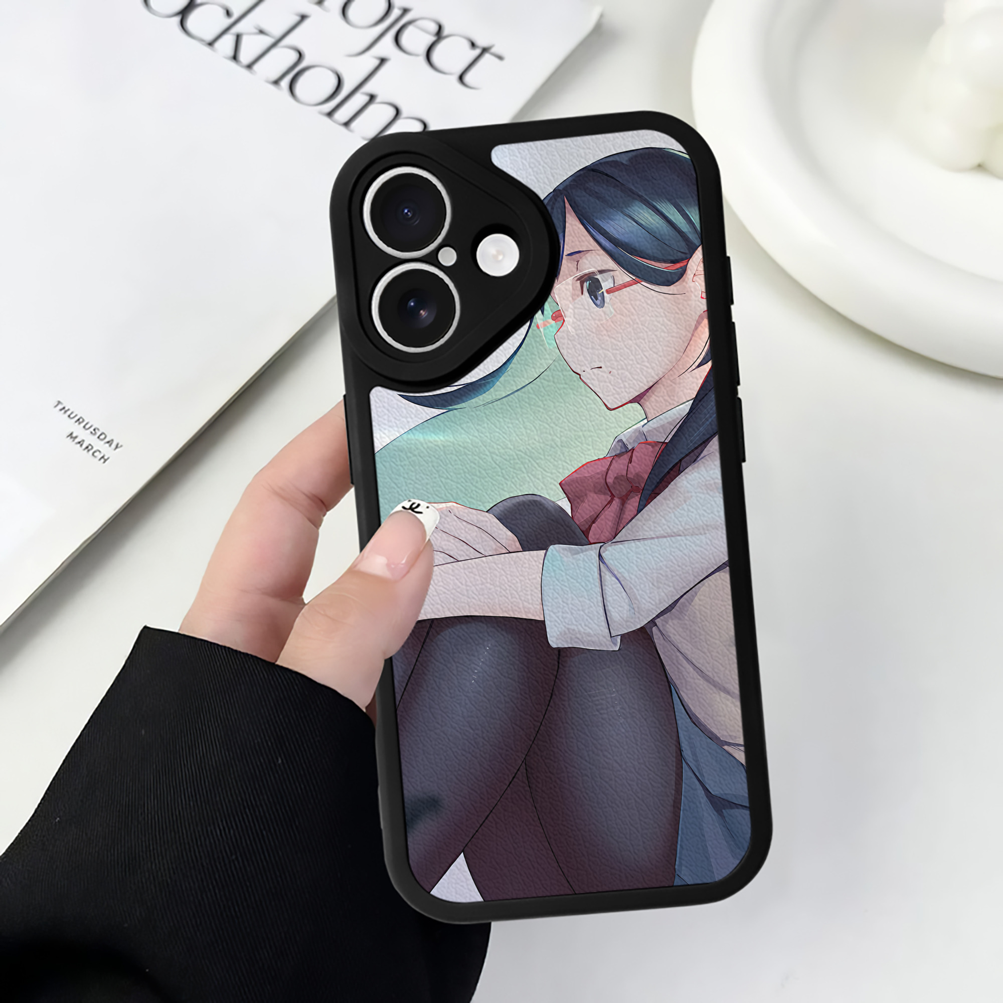 （画像用） ハイキュー!! Haikyu!! 【iPhone 16シリーズ対応】シリコンスマホケース（レザー調） 材質：シリコン
